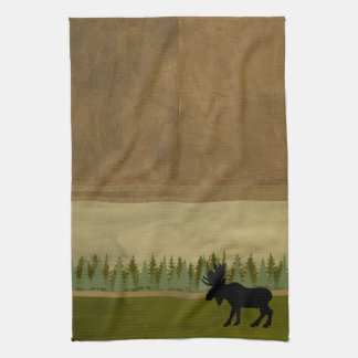 Serviette de cuisine d'orignaux