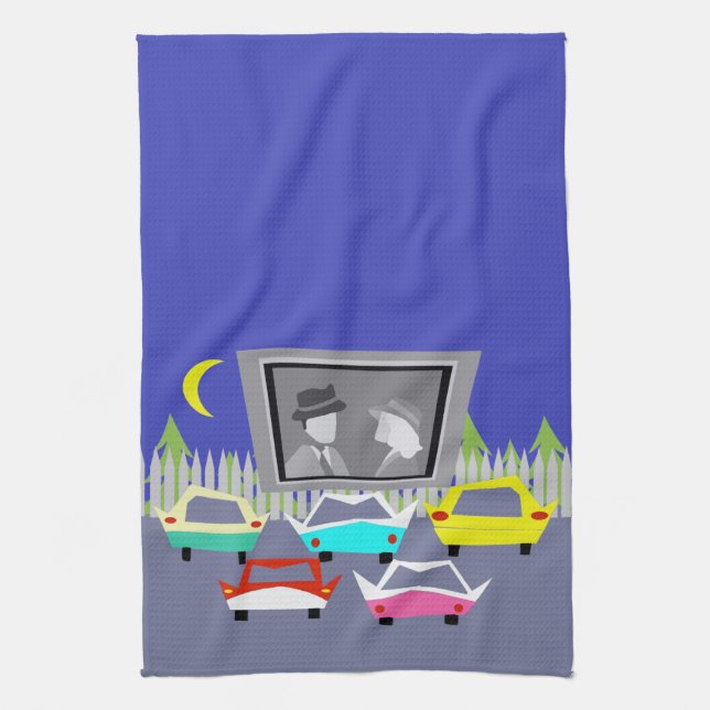 Serviette de cuisine drive-in de film de petite (Vertical)