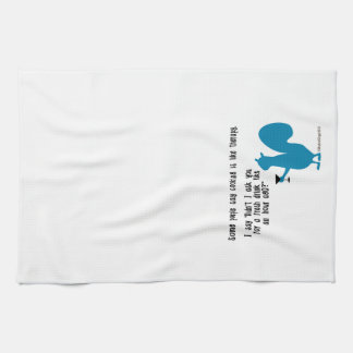 Serviette de cuisine drôle avec l'écureuil et la