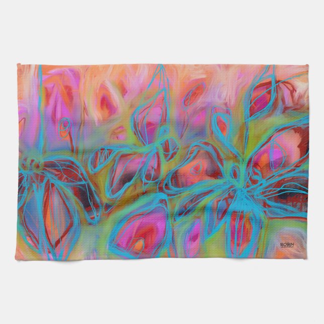 Serviette de cuisine du jardin lumineux (Horizontal)