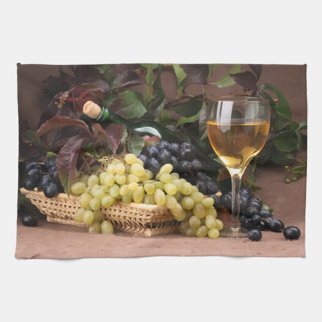 Serviette de cuisine du vignoble (Horizontal)