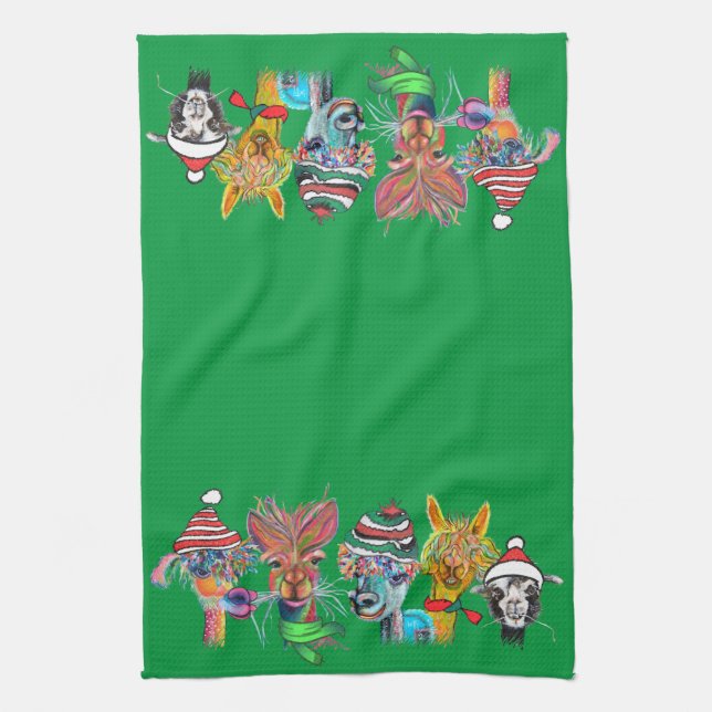 serviette de cuisine en alpaga (Vertical)