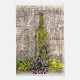 Serviette de cuisine en Art numérique de raisin vi