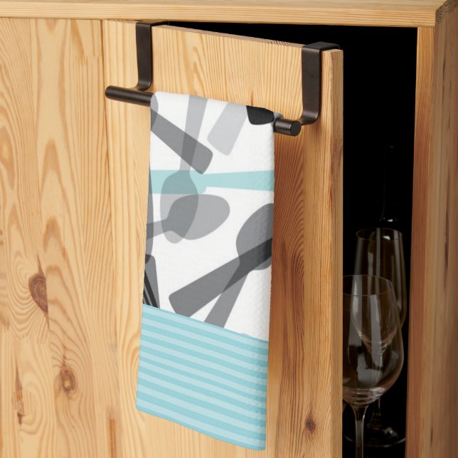 Serviette de cuisine en microfibre d'argent (Pliage en tiers)