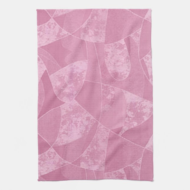Serviette de cuisine en verre rose (Vertical)