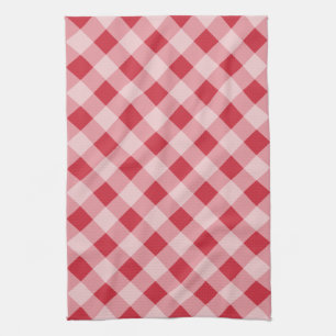 Serviette de cuisine En vichy rouge