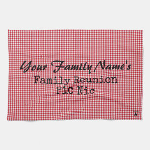 Serviette de cuisine En vichy rouge et blanc - HAM