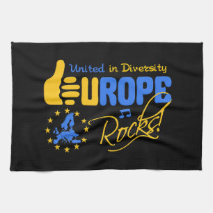 serviette de cuisine EUROPE ROCKS