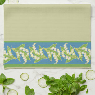Serviette de cuisine faite sur commande : Lis de