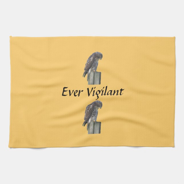 Serviette de cuisine - Falcon - Jamais Vigilant (Horizontal)