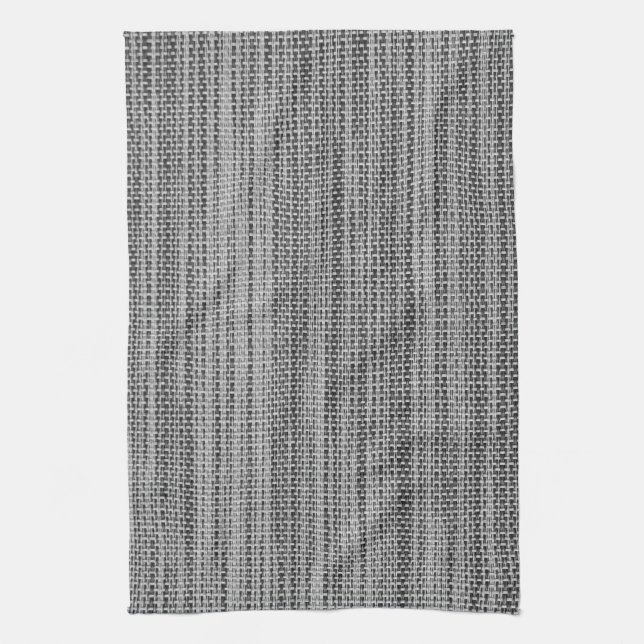 Serviette de cuisine Faux Grey en coton (Vertical)