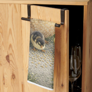 Serviette de cuisine Ferme Poule et Poussins