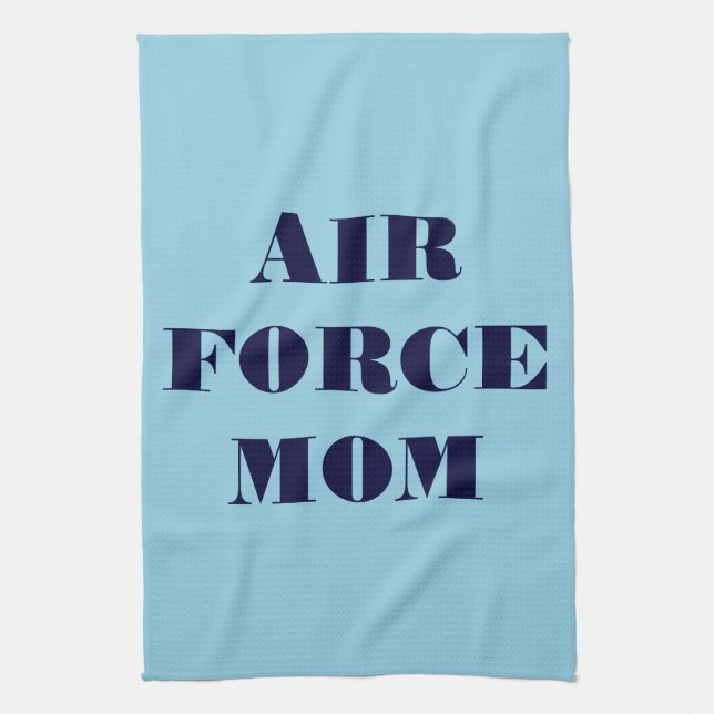 Serviette de cuisine Fière Air Force Maman (Vertical)
