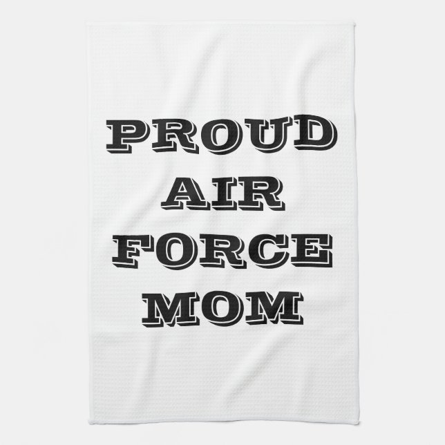 Serviette de cuisine Fière Air Force Maman (Vertical)