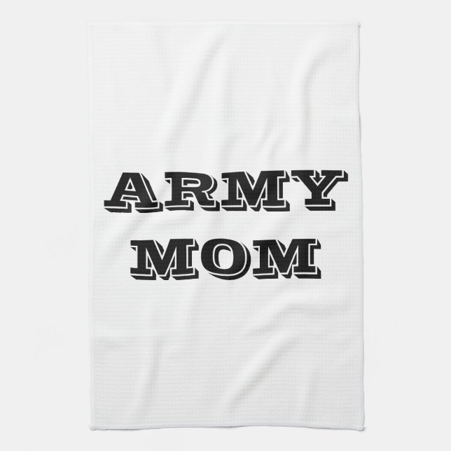 Serviette de cuisine Fière maman armée (Vertical)