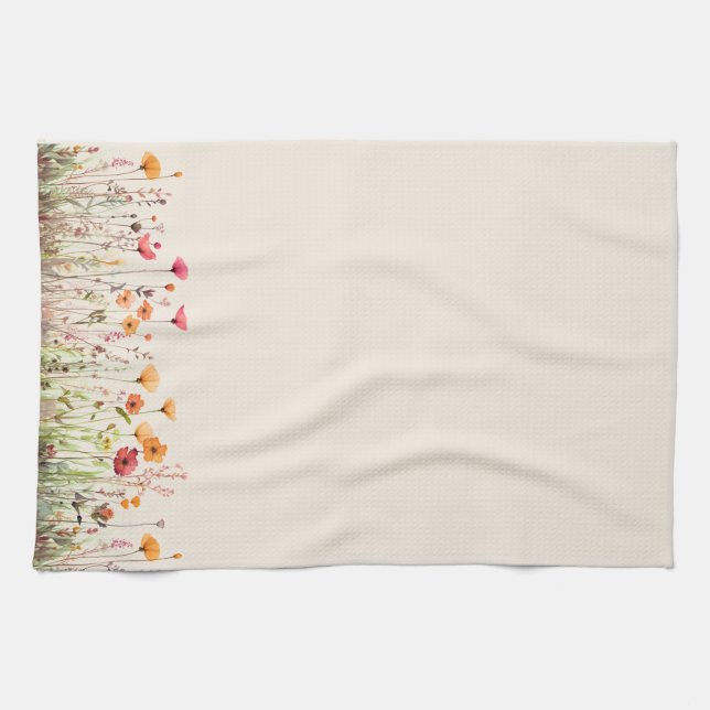 Serviette de cuisine fleur sauvage (Horizontal)