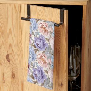 Serviette de cuisine fleurie