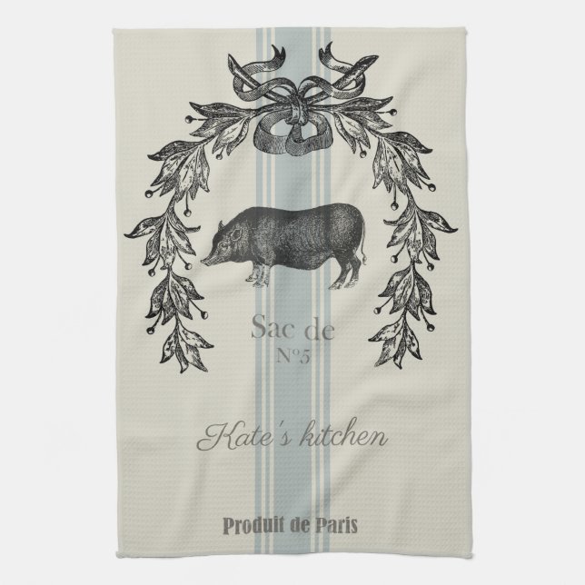 Serviette de cuisine française Vintage (Vertical)