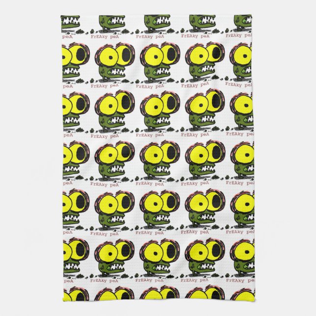 Serviette de cuisine Freaky Pea (Vertical)