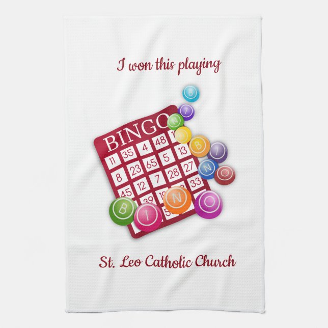 Serviette de cuisine gagnante de Bingo (Vertical)