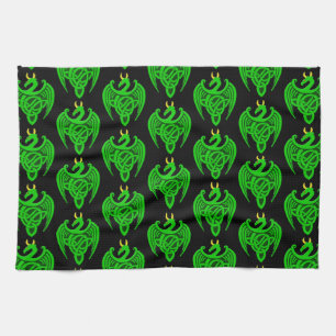 Serviette de cuisine Green Celtic Dragon