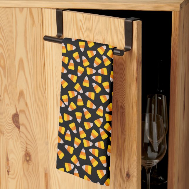 Serviette de cuisine Halloween (Pliage en tiers)