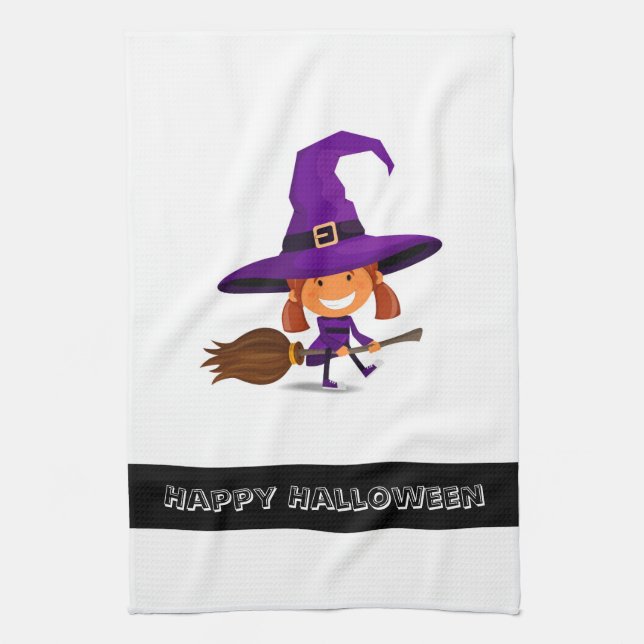Serviette de cuisine Halloween Witch (Vertical)