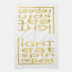 Serviette de cuisine "Hanoukka-Light Mange Spin Re