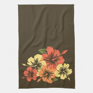 Serviette de cuisine hawaïenne de ketmie épique