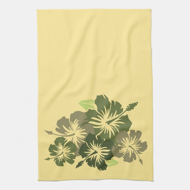 Serviette de cuisine hawaïenne de ketmie épique (Vertical)