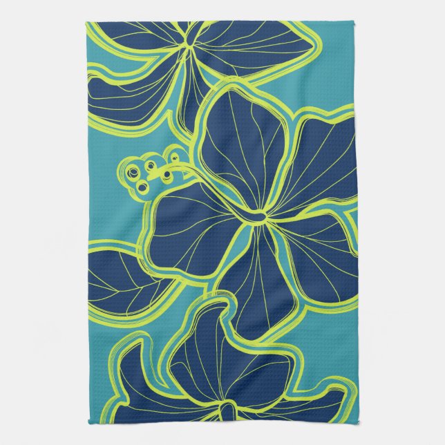 Serviette de cuisine hawaïenne pour l'Hibiscus de  (Vertical)