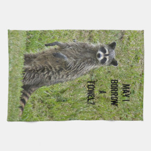 Serviette de cuisine humide de raton laveur