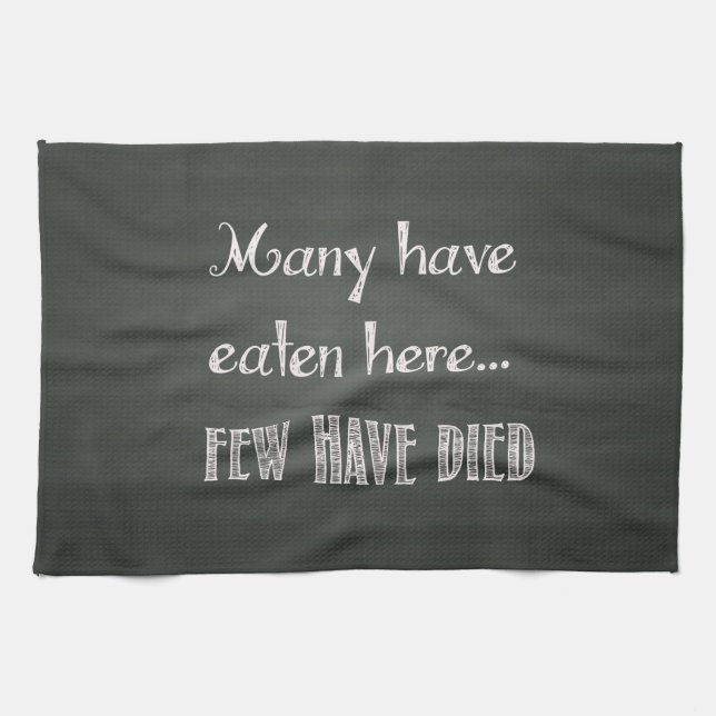 Serviette de cuisine humoristique d'effet de (Horizontal)