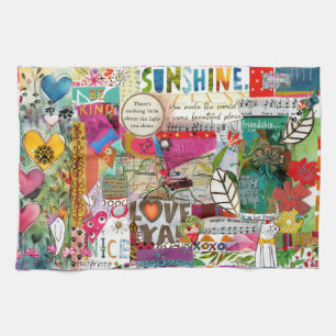 Serviette De Cuisine Inspirationnelle Colorée