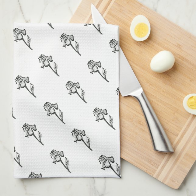 Serviette De Cuisine Iris (Quart Plié)