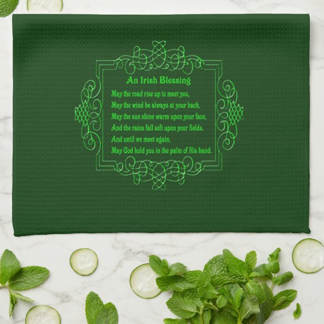 Serviette de cuisine irlandaise (Plié)