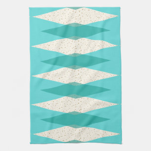 Serviette de cuisine Jacquard moderne du milieu du