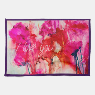 SERVIETTE DE CUISINE "JE T'AIME"