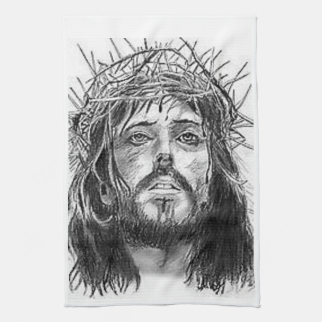 Serviette de cuisine Jésus (Vertical)