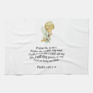 Serviette de cuisine Jésus Psaumes 146:1-2