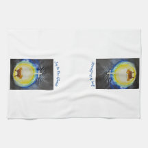 Serviette de cuisine "Joy to the World"