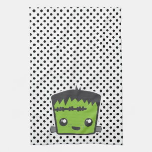 Serviette de cuisine Kawaii Frankenstein