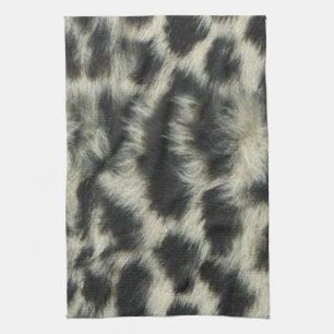 Serviette de cuisine léopard de neige