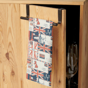 Serviette de cuisine London Post