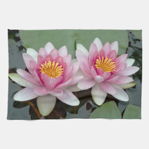 Serviette de cuisine Lotus de nénuphar flottant ro