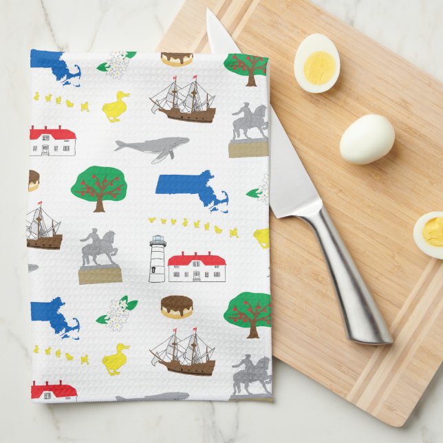 Serviette de cuisine Massachusetts (Quart Plié)