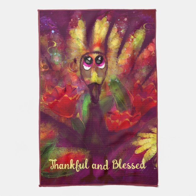 Serviette De Cuisine Merci Bienheureux Blessé Whim (Vertical)