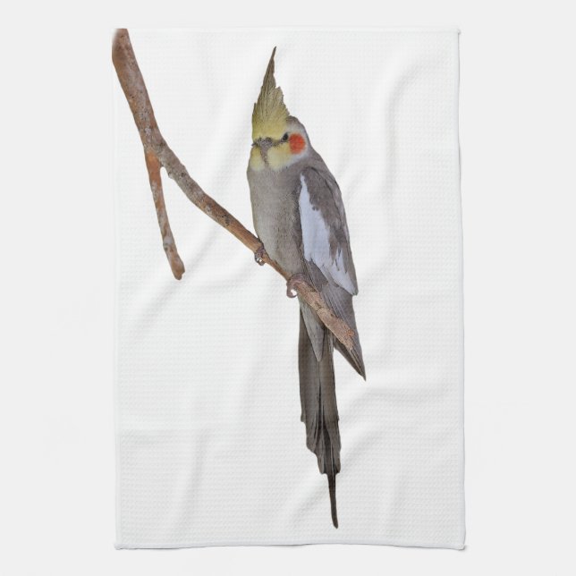 Serviette de cuisine mignonne de Cockatiel (Vertical)