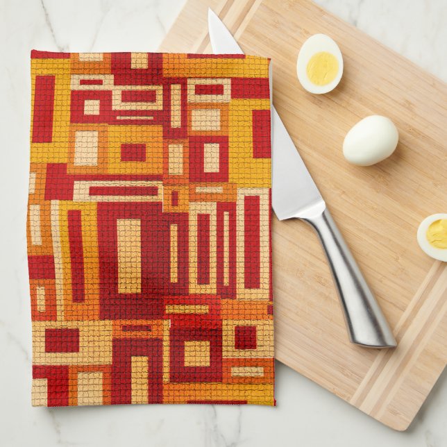 Serviette de cuisine moderne de Geometrics de la (Quart Plié)