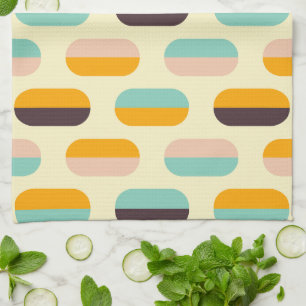 Serviette de cuisine moderne du milieu du siècle